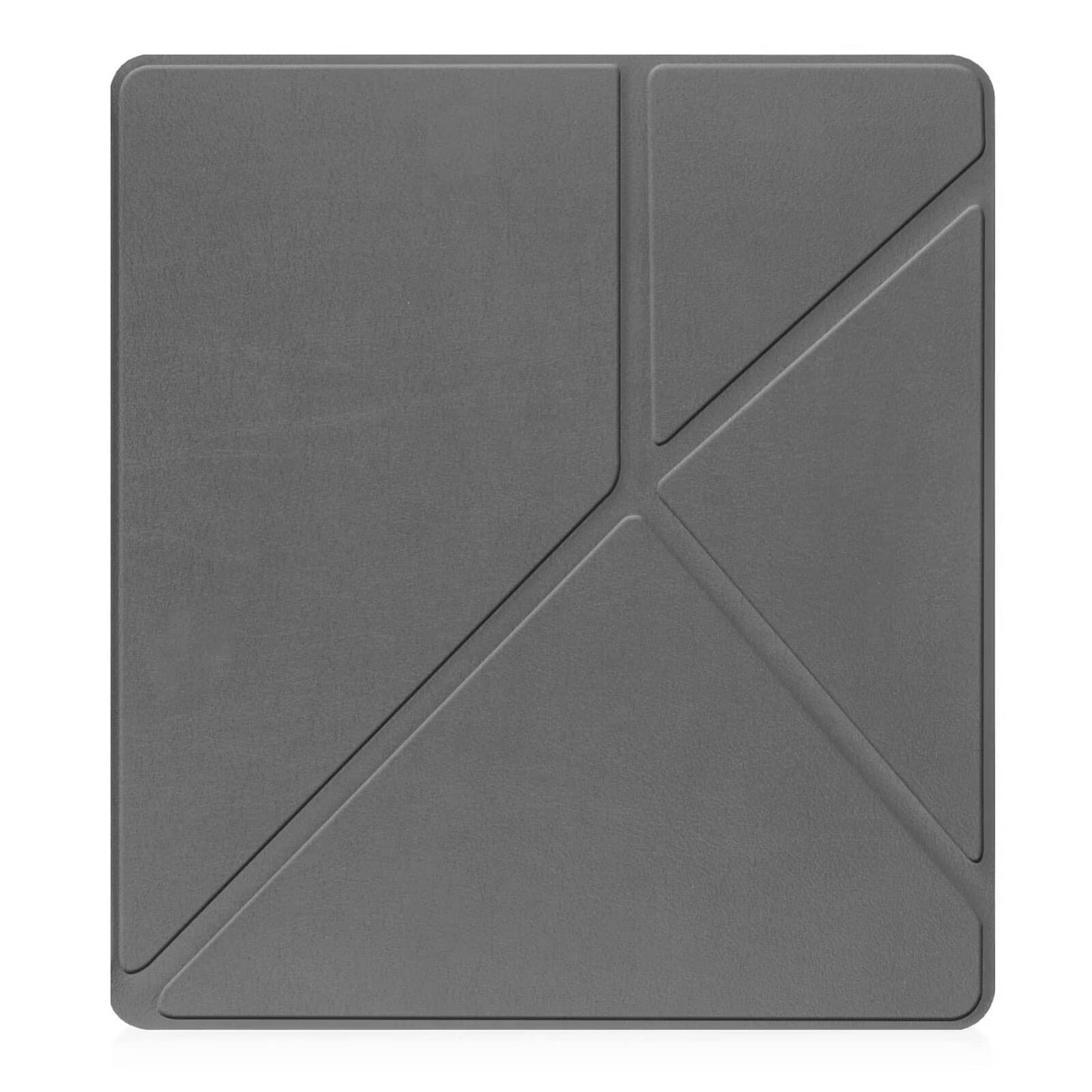 Gray TPU Transformers style smart cover with pen holder and auto wake/sleep function for Kindle Scribe 1st generation 10.2 inch (2022 and 2024 release).