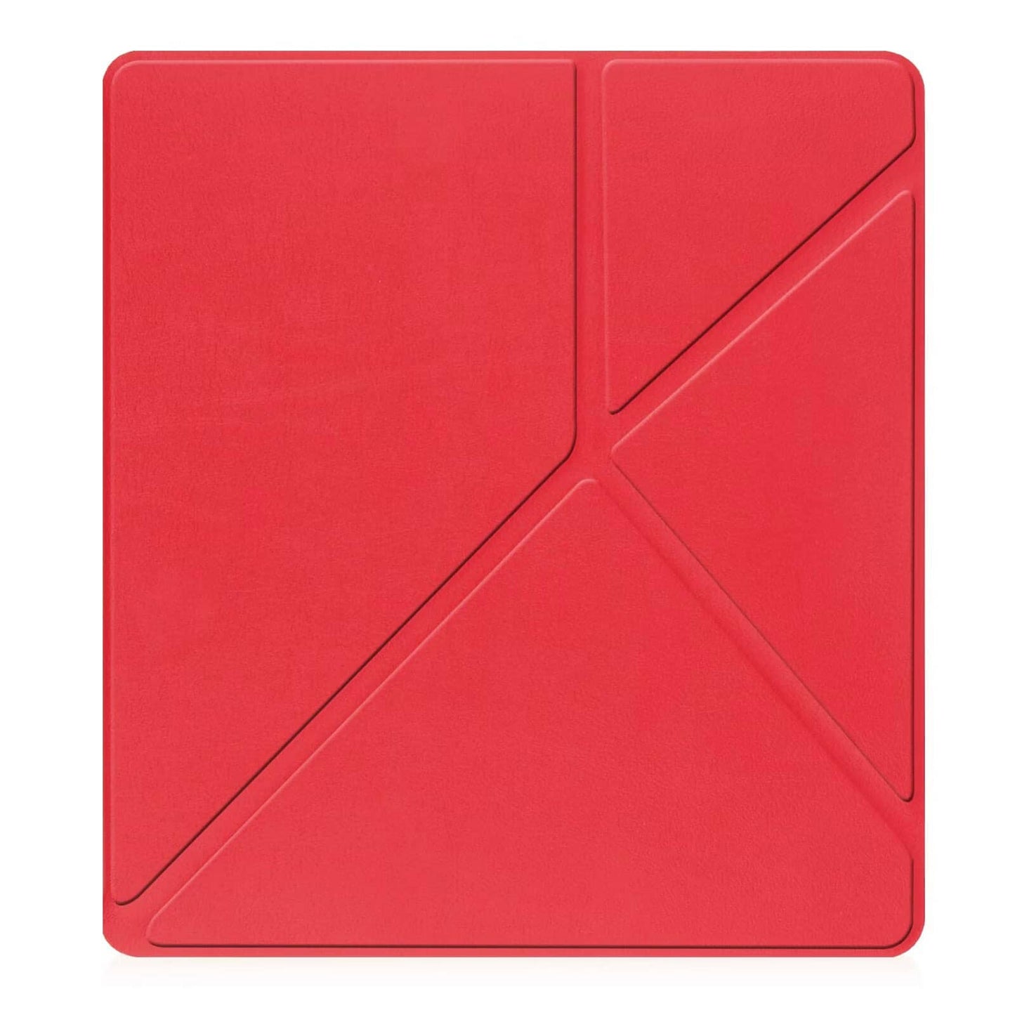 Red TPU Transformers style smart cover with pen holder and auto wake/sleep function for Kindle Scribe 1st generation 10.2 inch (2022 and 2024 release).