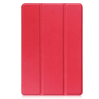 Lenovo Tab M10 (3rd Gen) 10.1 inch tri-fold hard shell smart cover with auto wake function in red color