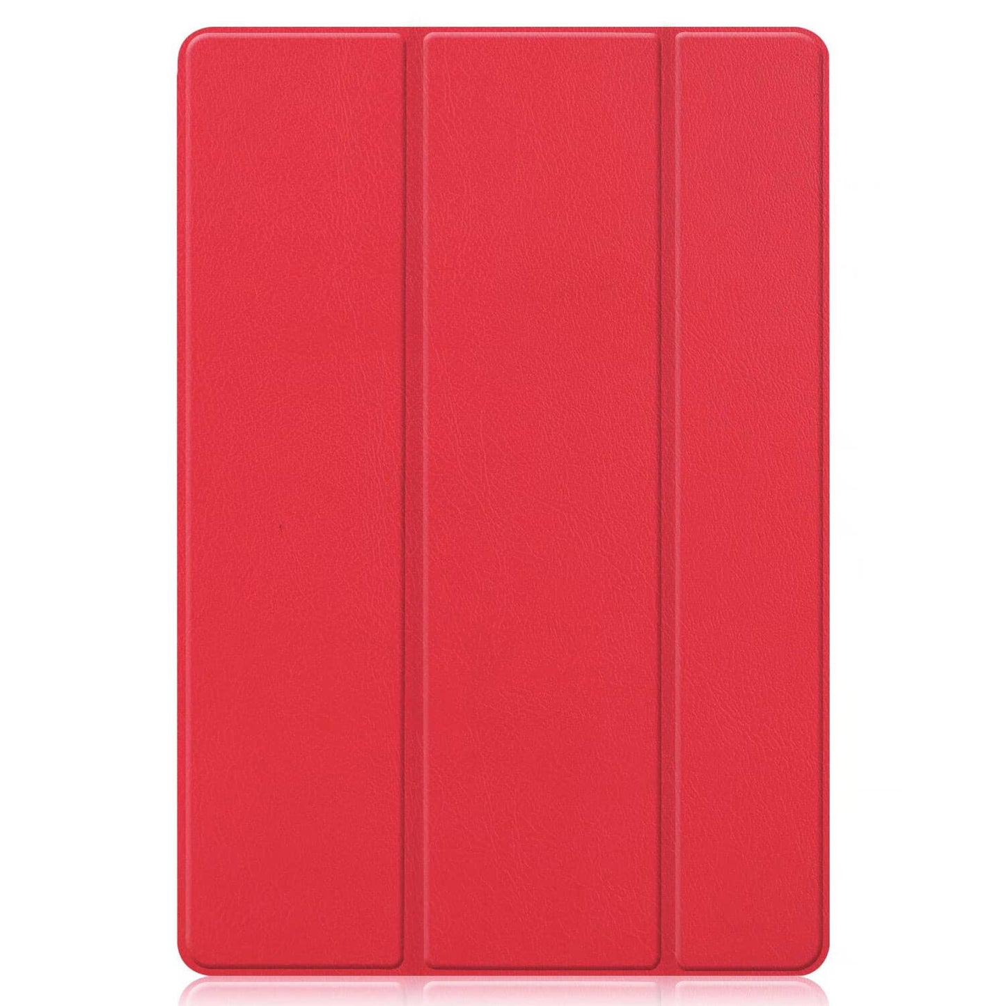 Red Samsung Galaxy Tab S7 Smart Cover, front closed view.