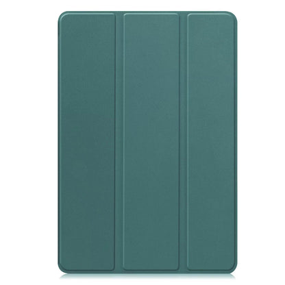 Dark Green tri-fold hard shell smart cover with auto wake/sleep function for 11.5-inch Huawei MatePad 11.5S and MatePad Air 11.5.
