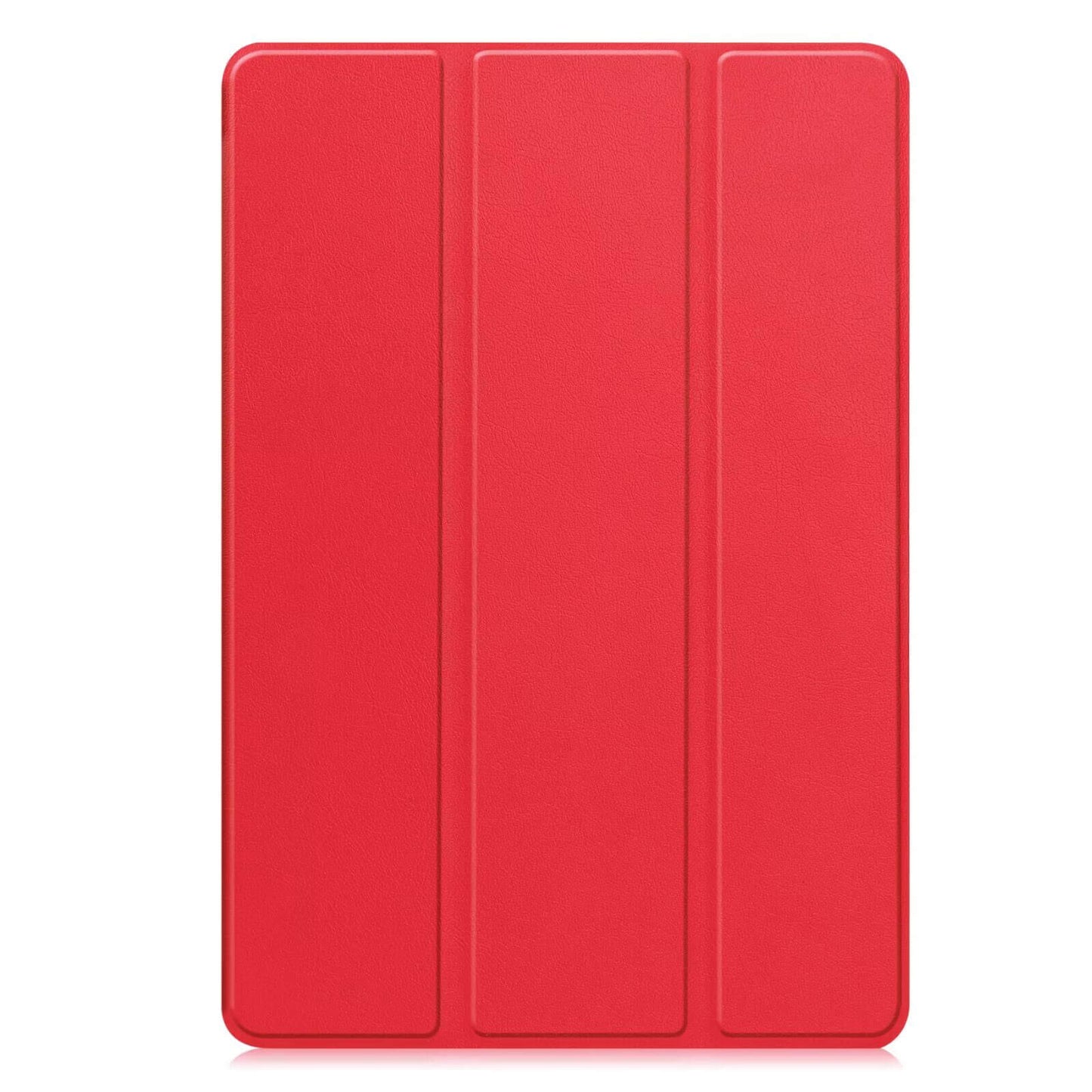 Red tri-fold hard shell smart cover with auto wake/sleep function for 11.5-inch Huawei MatePad 11.5S and MatePad Air 11.5.