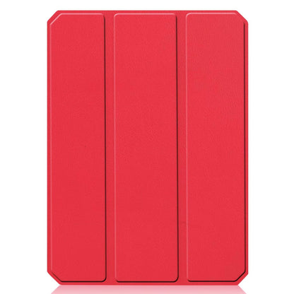 iPad mini 7 / 6 8.3-inch tablet case in red, featuring a tri-fold TPU back cover with auto wake function.