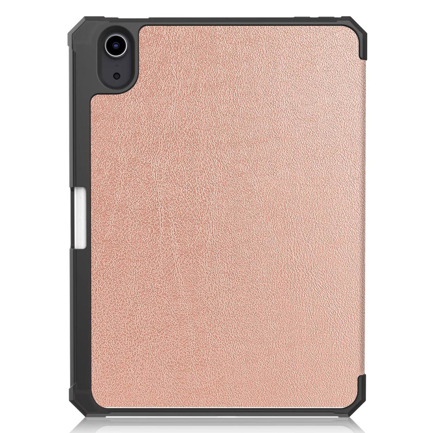 iPad mini 7 / 6 8.3-inch tablet case in rose gold, featuring a tri-fold TPU back cover with auto wake function back