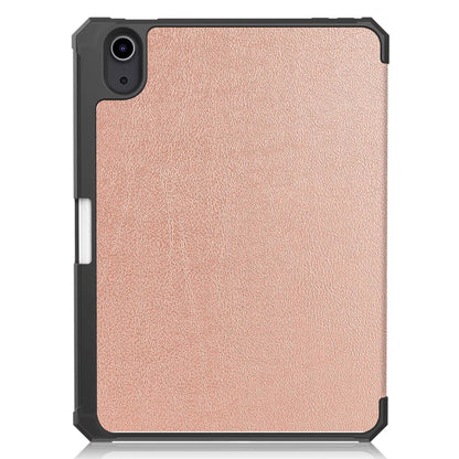 iPad mini 7 / 6 8.3-inch tablet case in rose gold, featuring a tri-fold TPU back cover with auto wake function back
