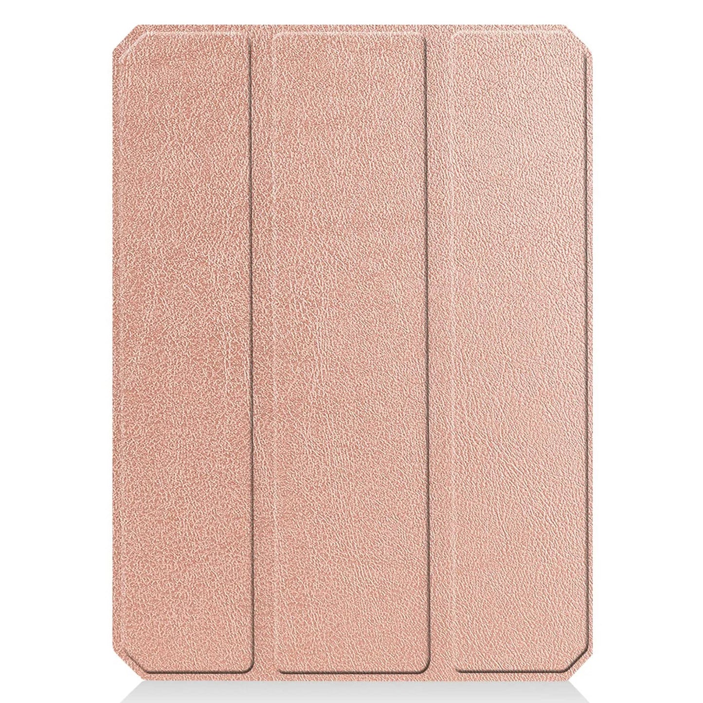 iPad mini 7 / 6 8.3-inch tablet case in rose gold, featuring a tri-fold TPU back cover with auto wake function.