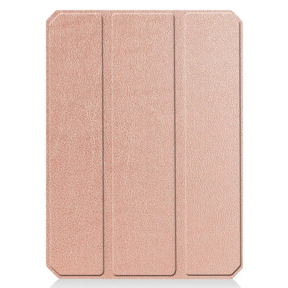iPad mini 7 / 6 8.3-inch tablet case in rose gold, featuring a tri-fold TPU back cover with auto wake function.