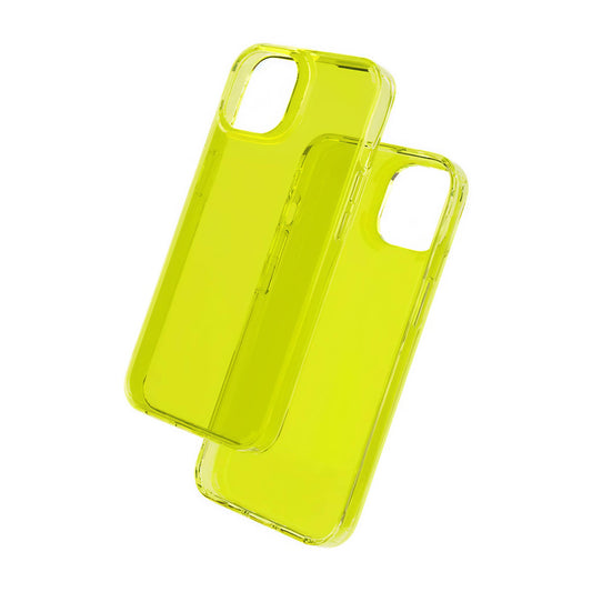 Neon Yellow Antimicrobial iPhone 13 Pro Max Case Front Back
